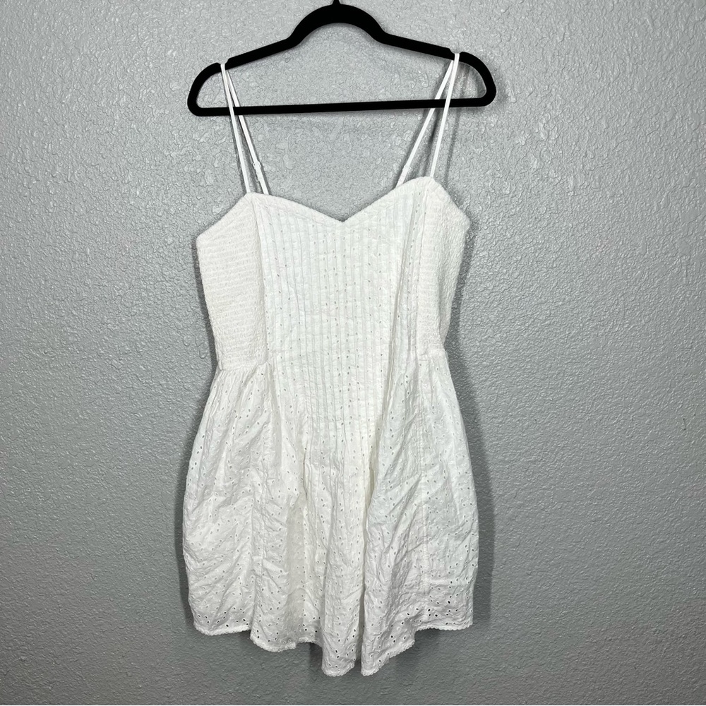 NWT Aerie Eyelet Mini Dress White